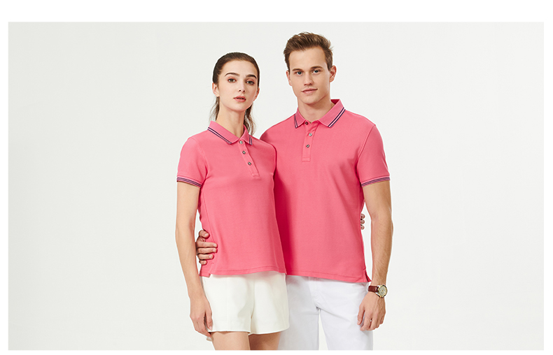 新款短袖纯棉翻领活动POLO衫