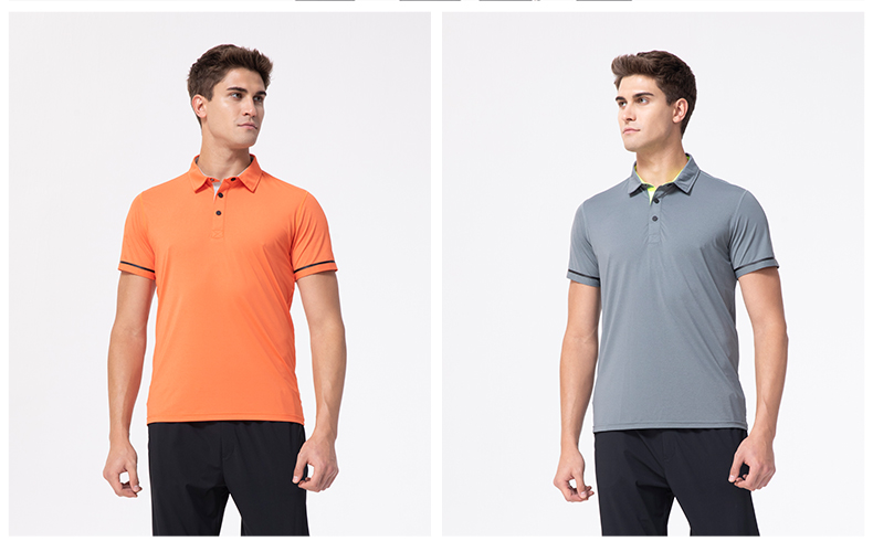 新款冰感锦纶布POLO衫定制